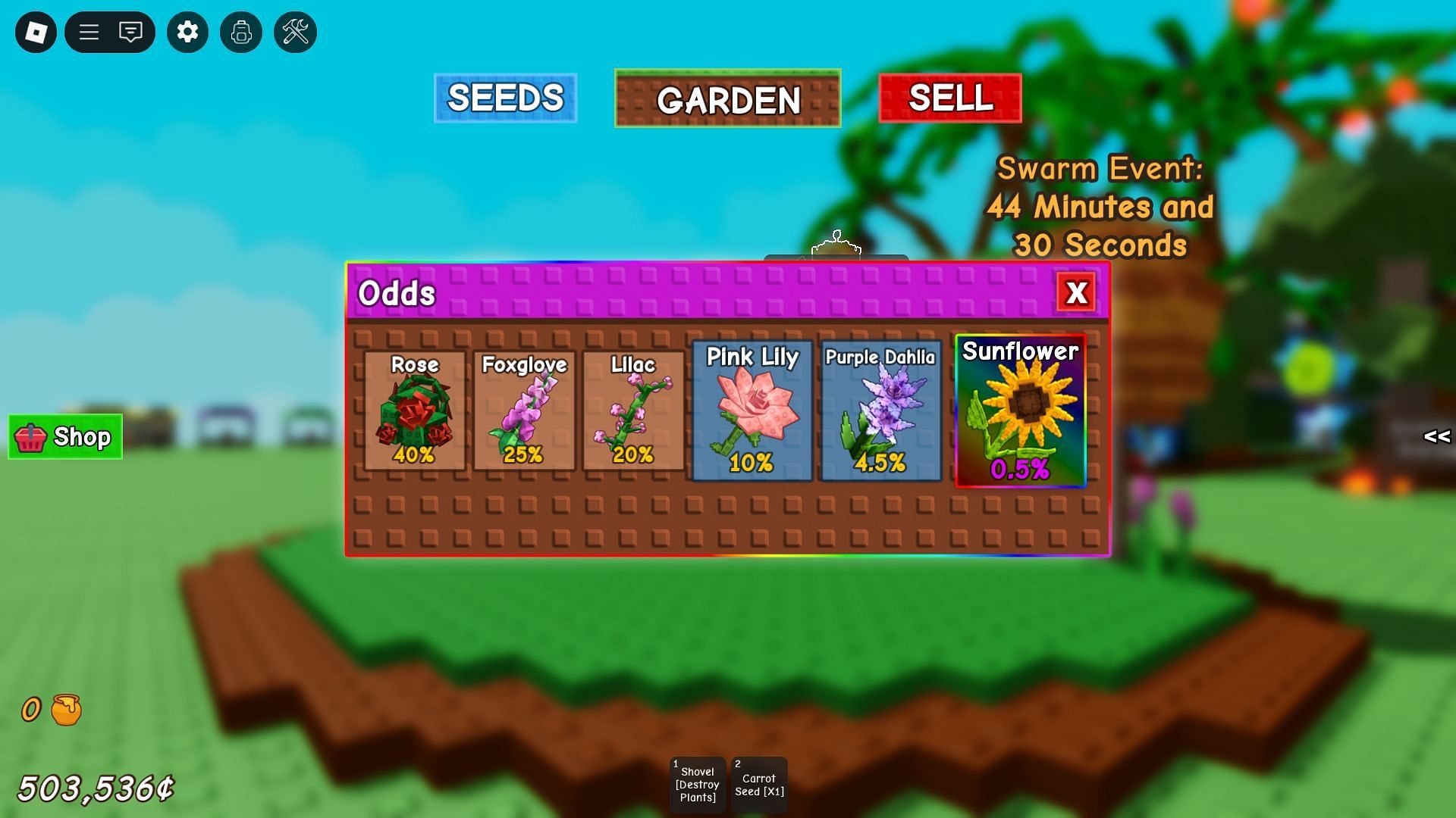 The Flower Seed Pack (Image via Roblox)